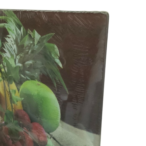 Anchor Hocking Glass Cutting Board Tempered Glass Server Fruit Basket 12x15 in - Picture 9 of 14